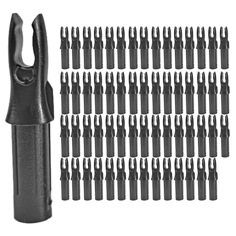 

New-60 Pack Archery Arrows Nock ID 6.2Mm Arrows Nocks Insert Tail For DIY Hunting Shootings Arrows Compound Recurve Bow