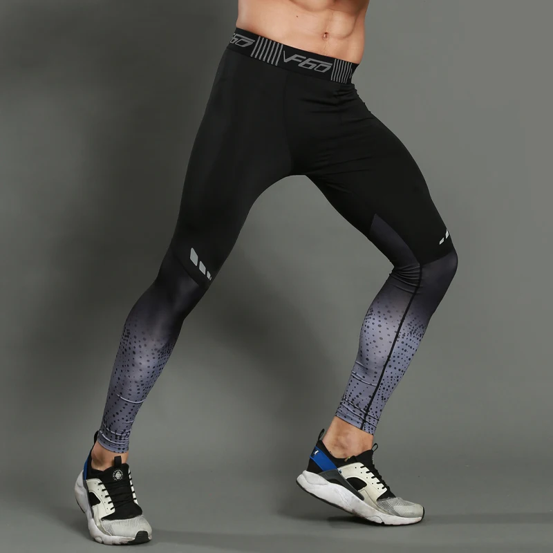 

Men Compression Leggings Gym Sport Training Pants Tights Running Trousers Gradient Jogging Pants Quick Dry Bodybuilding Pants