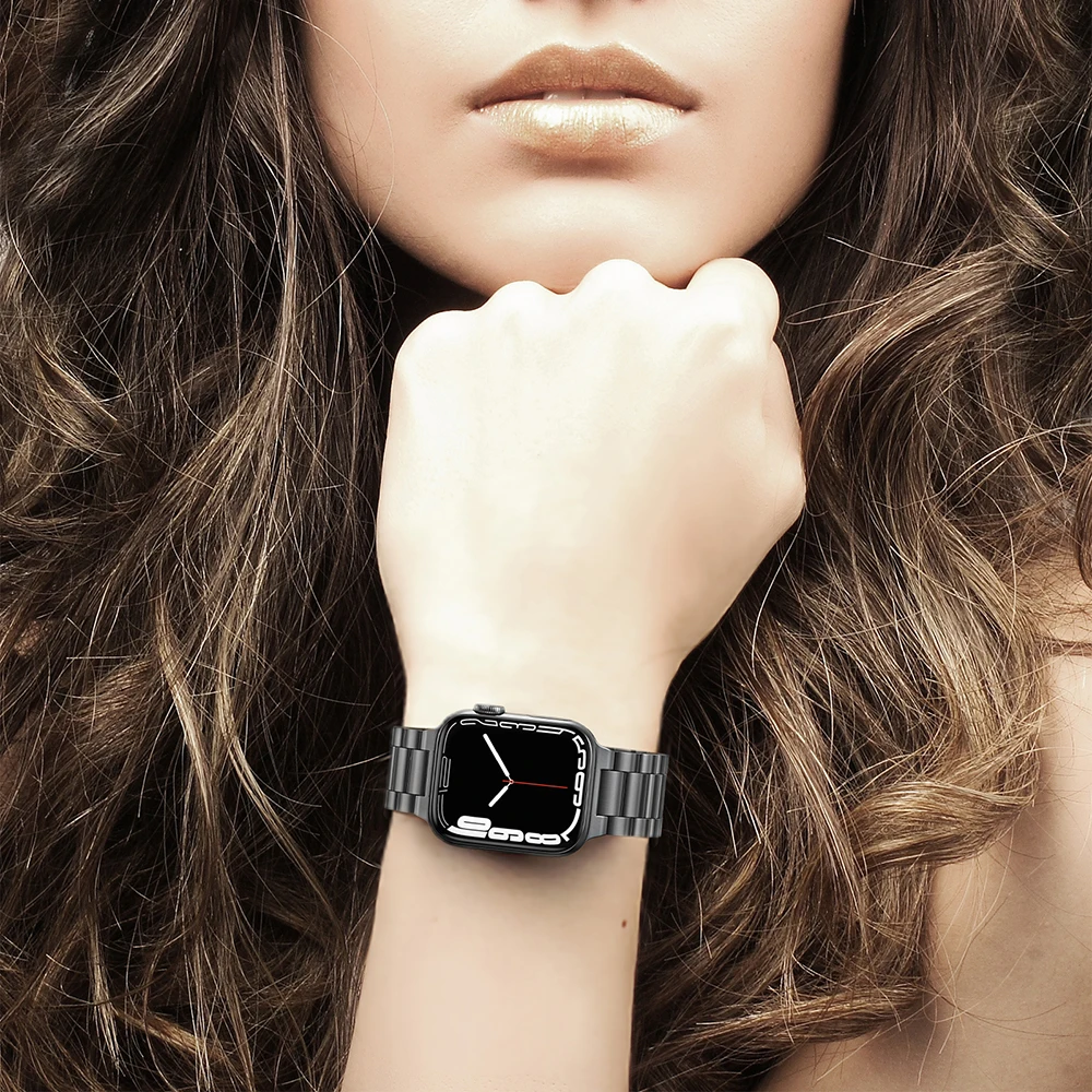 Metal Strap for Apple Watch Band 49mm 45mm 41mm 44mm 42mm 40mm Stainless Steel Bracelet iWatch Ultra 8 7 6 5 4 3 SE Accessories