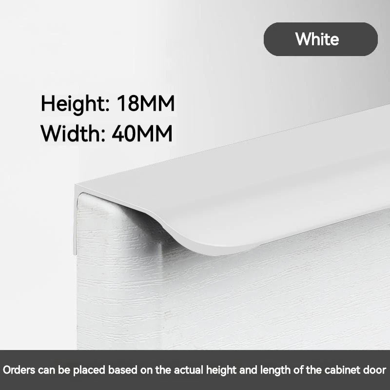 

Черная алюминиевая скрытая ручка для шкафа