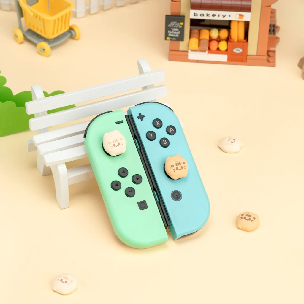 Super Cute Silicone Soft Joycon Thumb Stick Grip Cap Joystick Cover For Switch Oled NS Lite Joy-con Controller Thumbstick Case images - 6