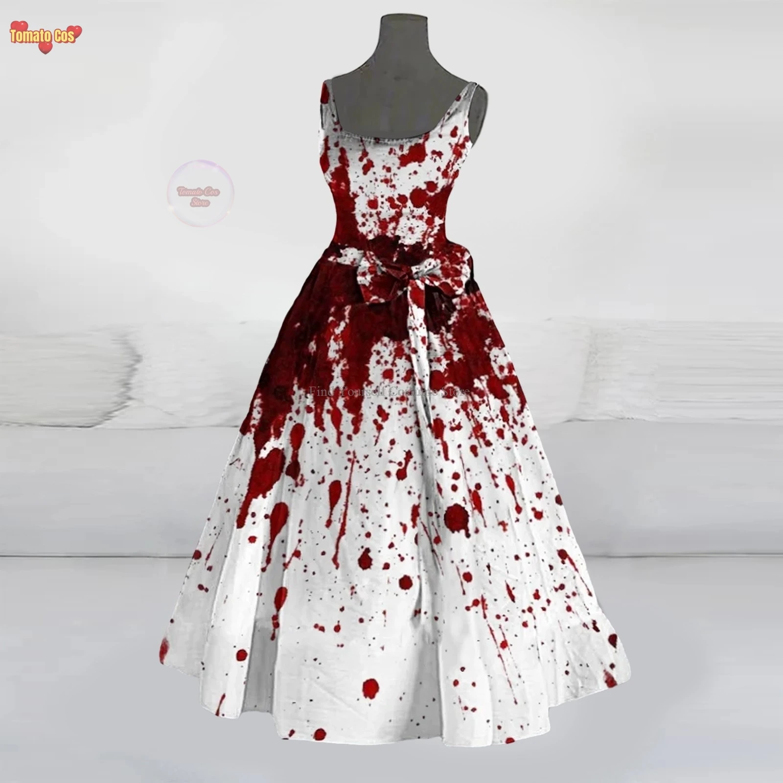 Страшные костюмы на Хэллоуин платье для выпускного вечера женщин расклешенная