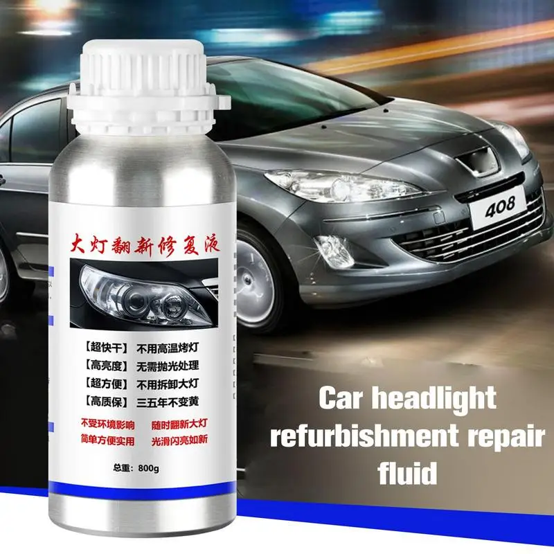 

Car Headlight Repair Fluid Scratch Repair Auto Polish Cleaner Restoring Dull Lens Refurbishment Polishing For Car Lamp Car Lens