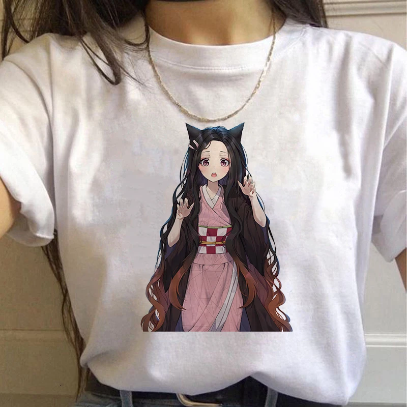 Футболка для косплея из аниме рассекающий демонов мультяшный Графический Топ с