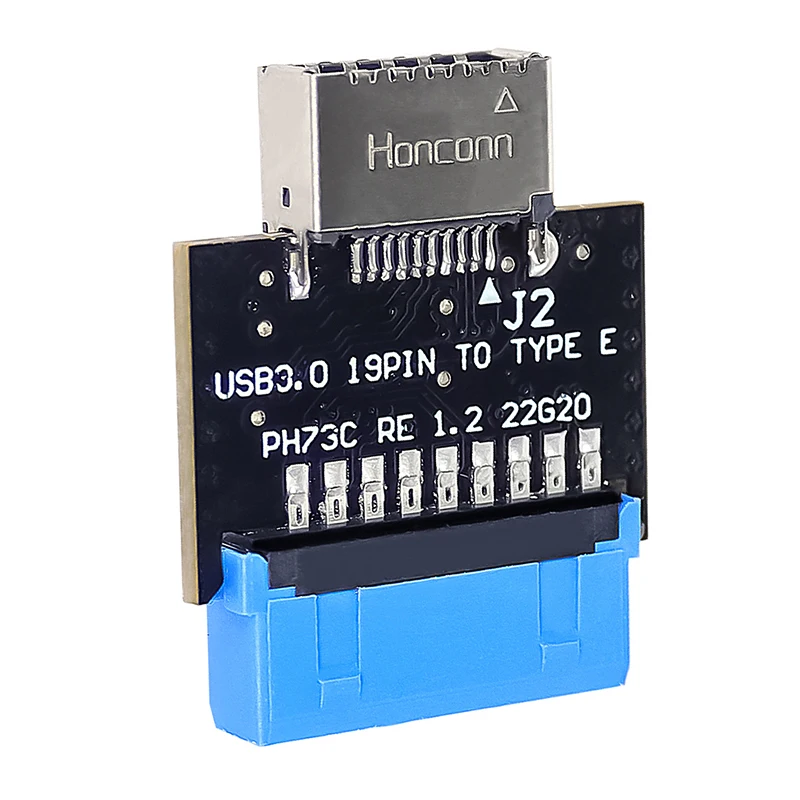 Внутренний разъем USB 3.0 к 3.1/3.2 Тип C Передний адаптер типа E 20-контактный на