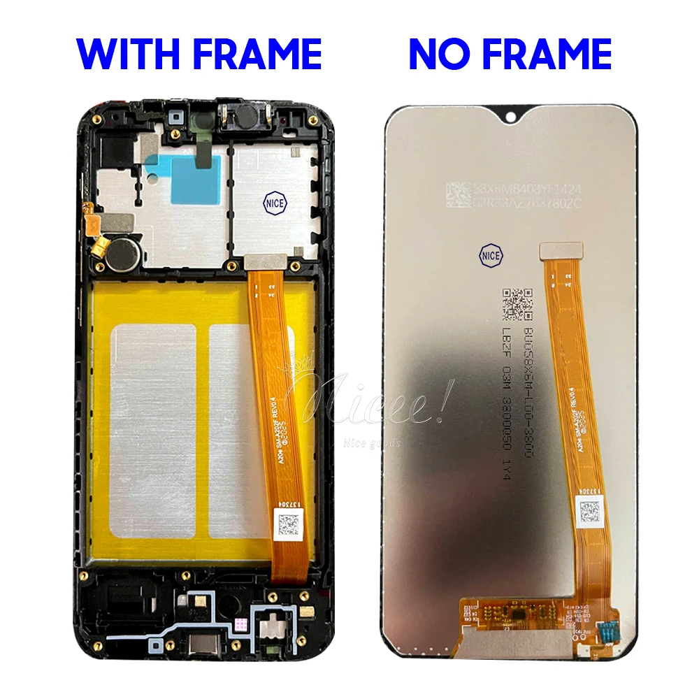 Фото 5,8-дюймовый ЖК-дисплей с сенсорным экраном для Samsung A20e, дигитайзер в сборе для Galaxy SM-A202F SM-A202K, замена экрана с полными частями №3