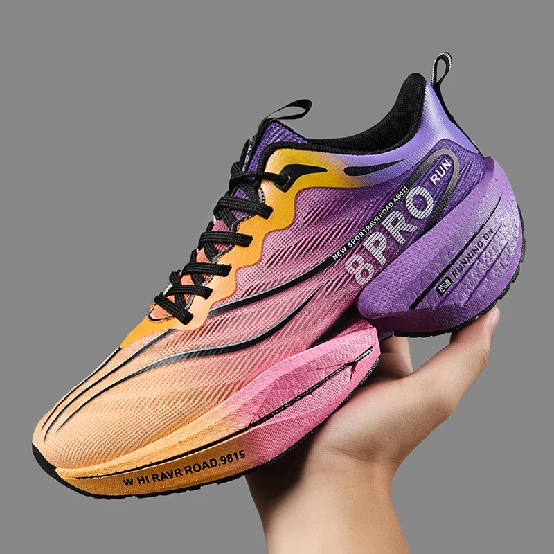 Tennis Training Shoes Men Marathon Racing Full Length Carbon Plate Running Outdoor Comfortable Non-slip Casual Sneakers