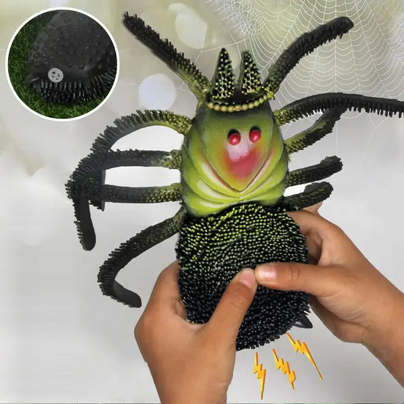 

Fake Spider Prank Prop Realistic Spider Prank Halloween Decoration Tricky Scary Toy Fake Spider Making Sounds Scary Gag Supplies