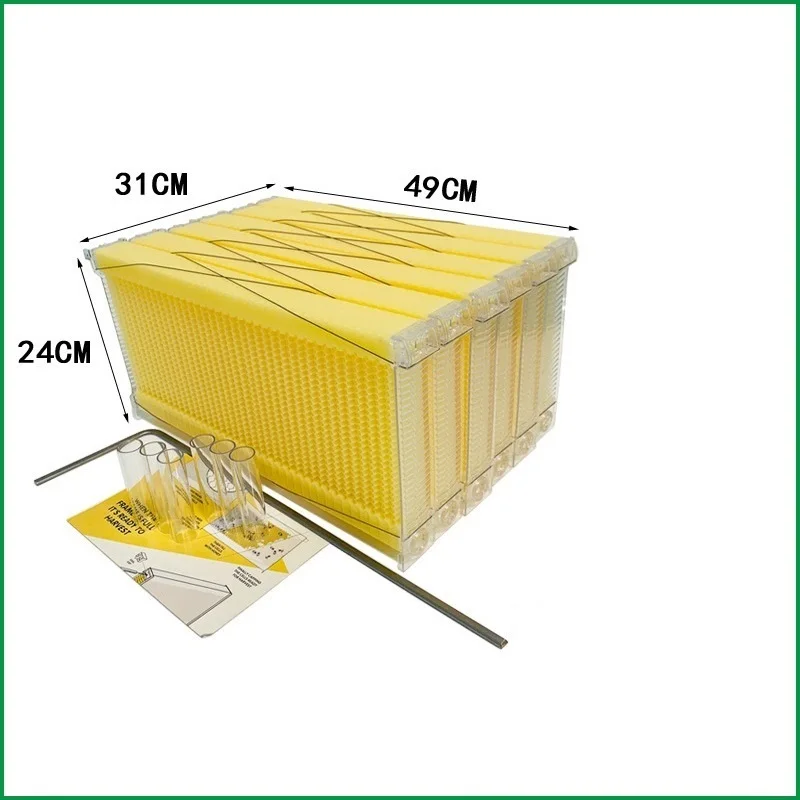 

6 шт./компл. большой размер, пластиковые самоплавные медовые оправы для ульев, сотовая основа