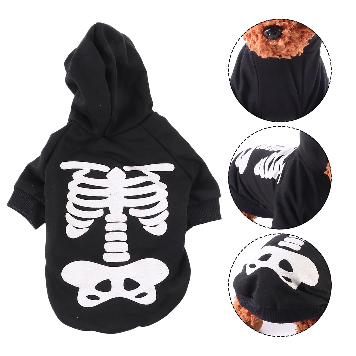 

Dog Pet Costumesclothes Skeletoncostume Puppy Shirt Apparel Jumpsuit Dogs Cosplay Party Dresspajamas Large Pug Customes