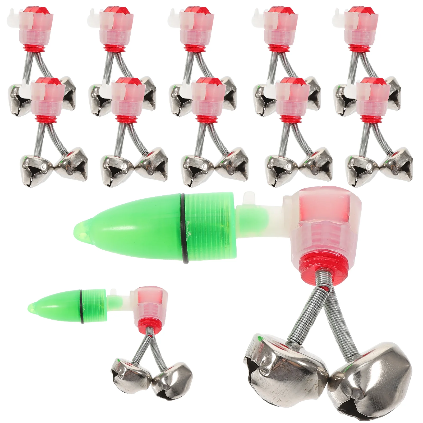 

40 Pcs Screw Fish Bells Fish Rod Alarms Fishing Accessories Fishing Alarm Indicator Fish Rod Alarms Screw Fish Bells