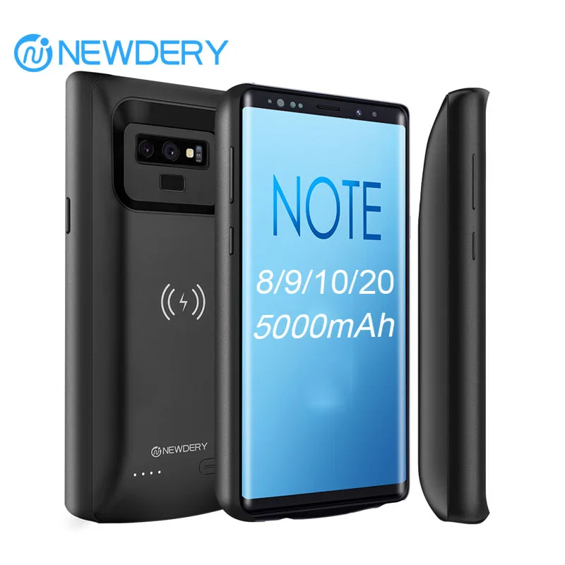 Чехол NEWDERY для беспроводной зарядки аккумулятора Samsung Galaxy Note 8 9 20 Note10 Plus Slim Power