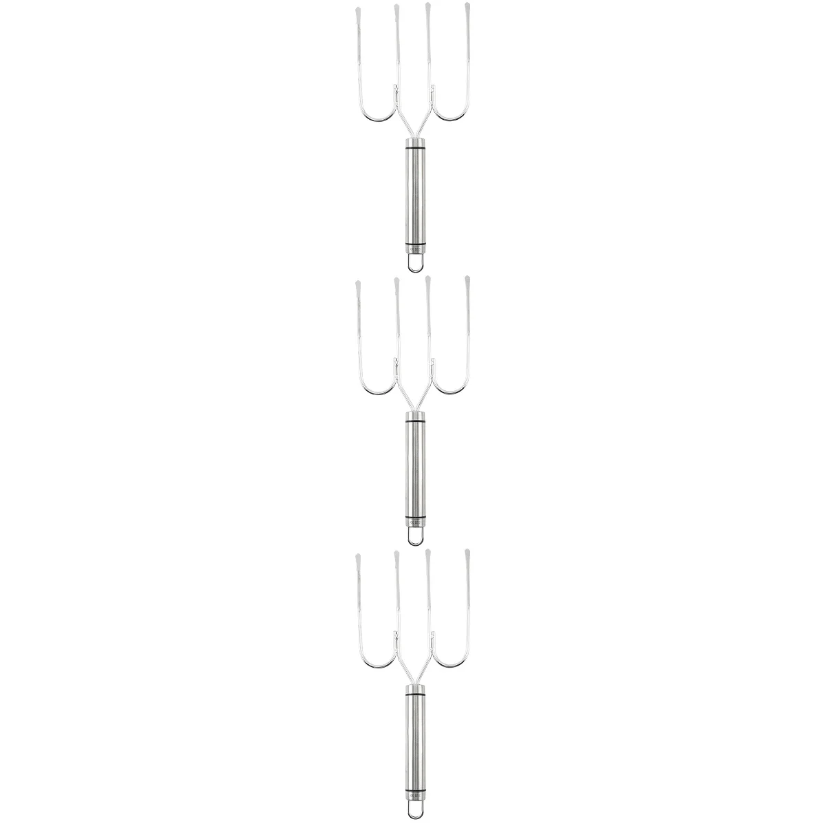 

3pcs Turkey Roasting Lifter Stainless Steel Turkey Baster Reusable Chicken Barbecue Fork Tool
