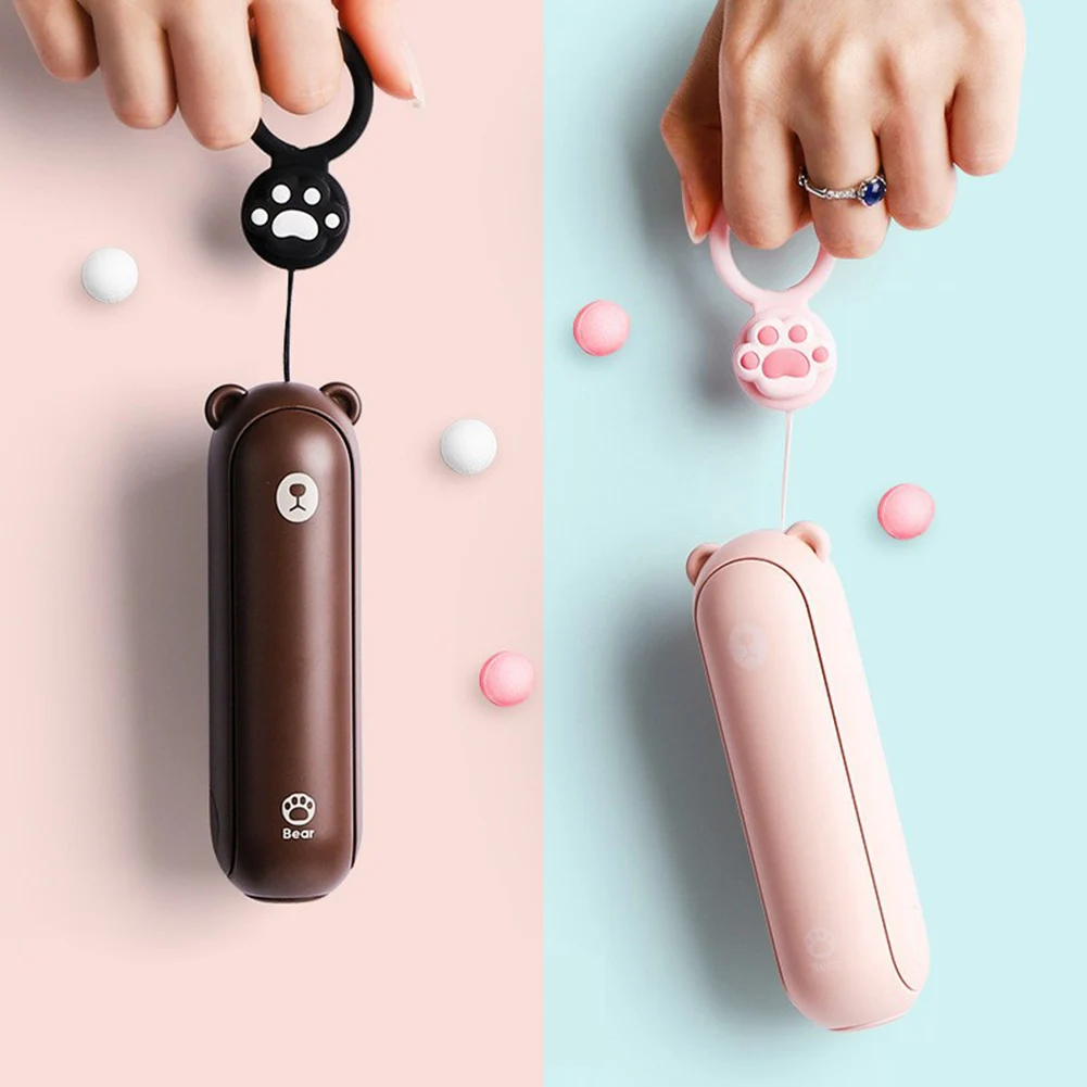 

USB Mini Cute Fan Portable Handheld Electric Fans Rechargeable Quiet Pocket Cooling Hand Eventail with Light Office Outdoor