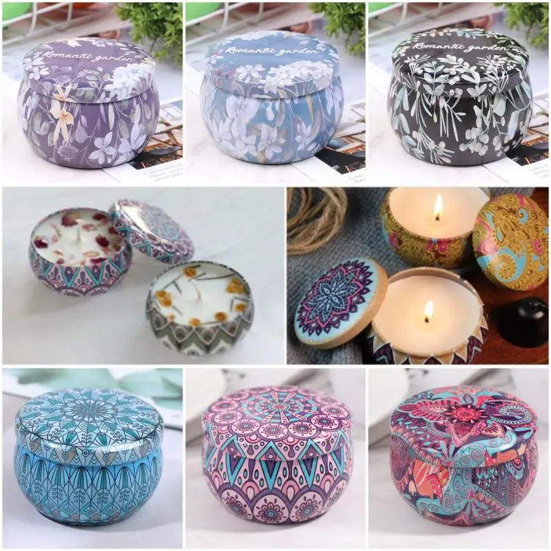 

Жестяная Банка для свечей, набор для самостоятельного изготовления свечей, держатель для хранения женских чайных бутылок для хранения, орг...