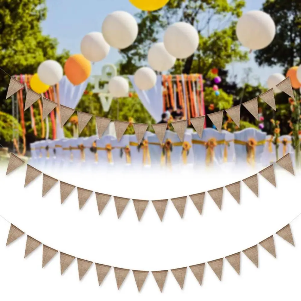 

13Pcs String Bunting Flag Pennant Hanging Banner Birthday Wedding Party Decor