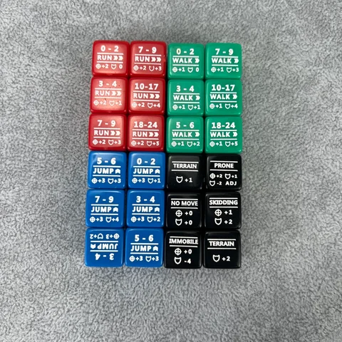 Набор кубиков для механических игр BattleTech