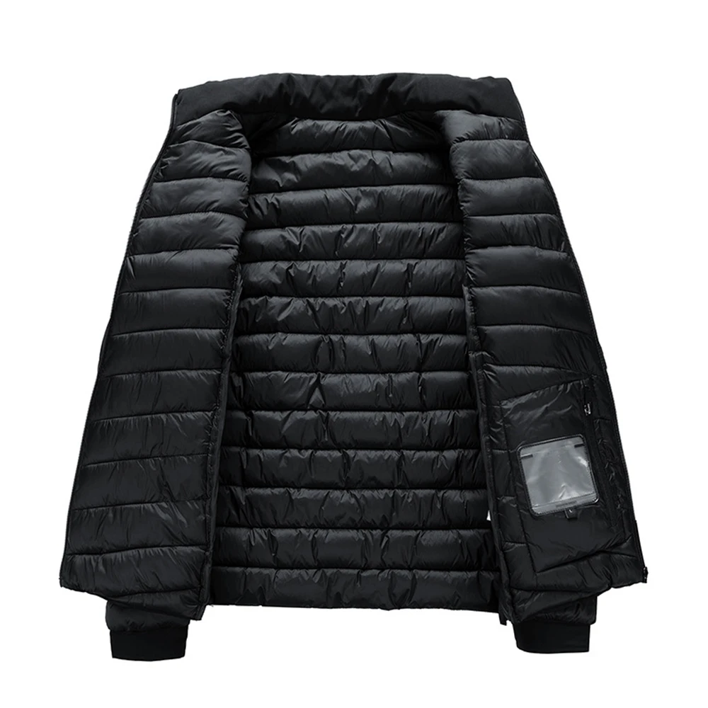 ERIDANUS 2022 male winter coat new slim fit thick padded coat Casual stand-up collar solid color men's cotton clothing MWM150