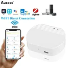 Беспроводной шлюз Aubess Mini EWelink Zigbee, работает с Alexa Google Home, пульт дистанционного управления с 4G и Wi-Fi прямым подключением