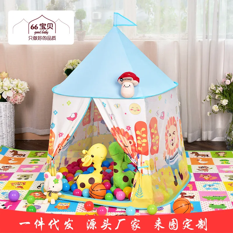 

Factory direct sales generation children tent interior game house boy girl baby square lion toy yurt