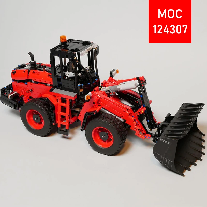 Фото Индивидуальная модель-конструктор MOC: Колесный погрузчик/Самосвал - Модная развивающая игрушка, Набор для конструирования, Подарок №3