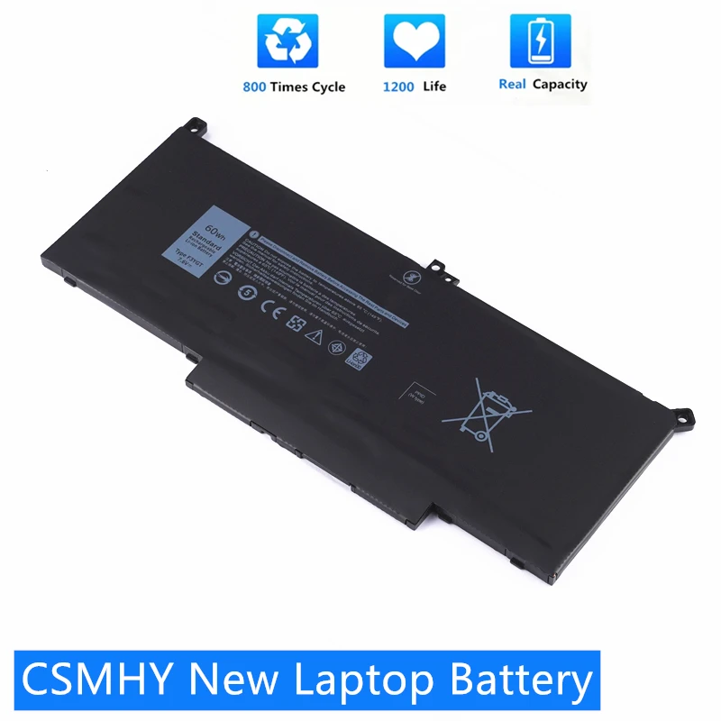 

CSMHY New F3YGT 2X39G 60WH Laptop Battery For Dell Latitude 12 13 14 7280 7290 7380 7390 7480 7490 E7280 E7290 E7380 E7390 DJ1J0