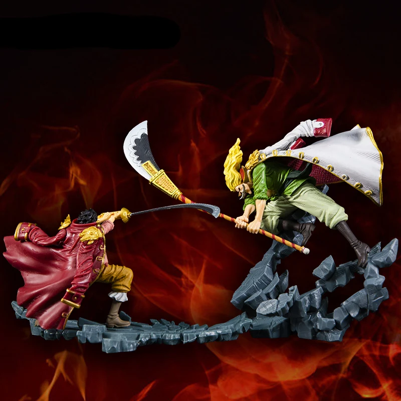 

New Classic Scene Figure White Beard Edward Newgate VS Gol D Roger Anime Action Figure Classic Duel Figure Model Collection Toys