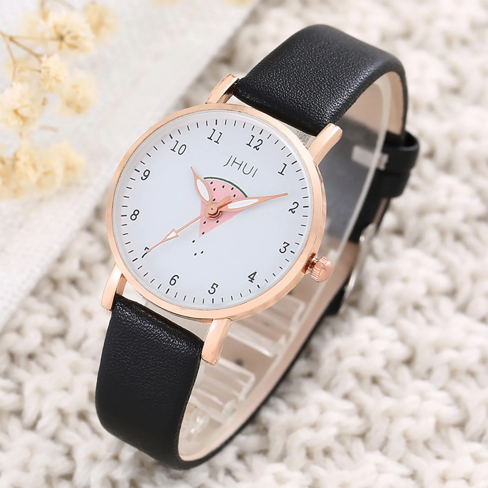 

Часы Детские кварцевые с кожаным ремешком, модные милые наручные, в стиле принцессы, подарок для студенток