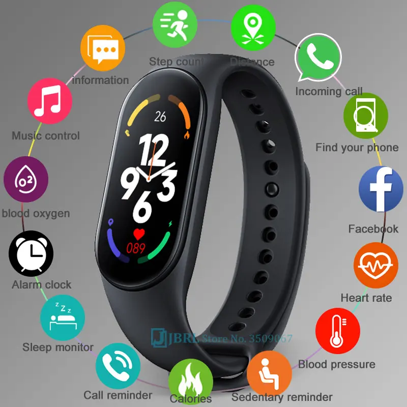 

2022 M7 Smart Watch Men Women Smartwatch Fitness Tracker Sports Smart Clock Live Wallpaper Pedometer Smartwatch For Android IOS