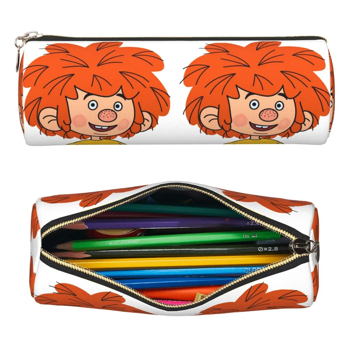 Фото Пеналы Pumuckl: цилиндрические футляры для ручек и карандашей для мальчиков и девочек в школу №1