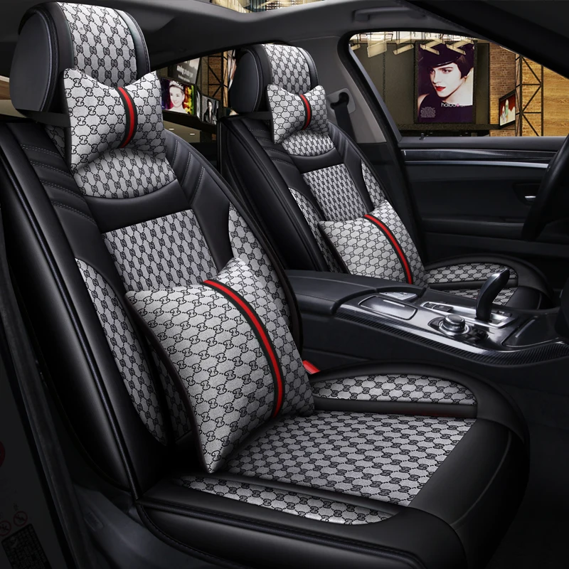 YOTONWAN Leather Car Seat Cover for Nissan All Models qashqai x-trail tiida primera pathfinder car accessories Car-Styling