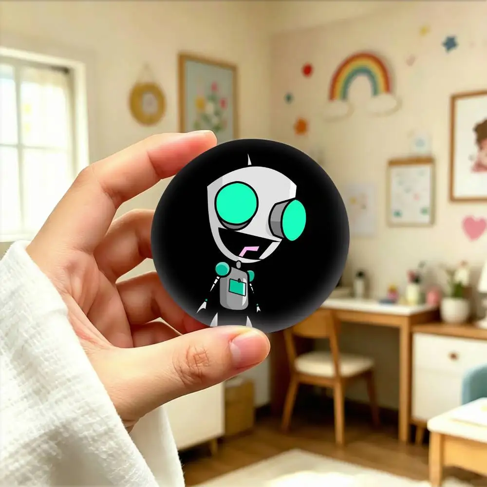 Мультяшные значки I-Invader Z-Zim 25, 32, 44, 58, 75 мм, персонализированные круглые броши-пины, аксессуар, подарок (art.: 3920db4fabbba) - 3920db4fabbba