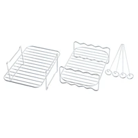 air fryer accessories air fryer rack multi purpose single layer rack with skewers