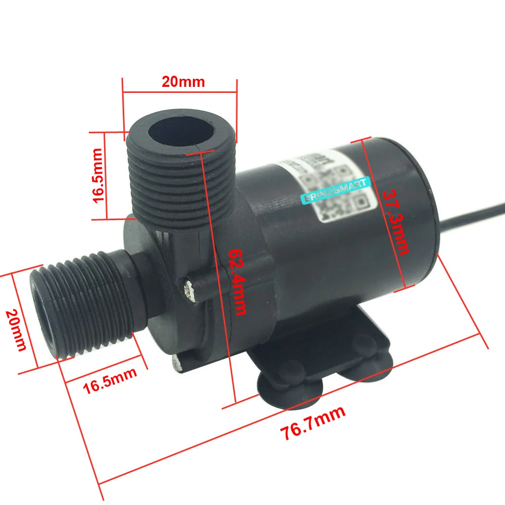 

SR660B DC Brushless Water Pump 12V Small Cycle Use Booster 24V Ultra-silent Cooling Circulation Pet Water Fountain Pump Booster