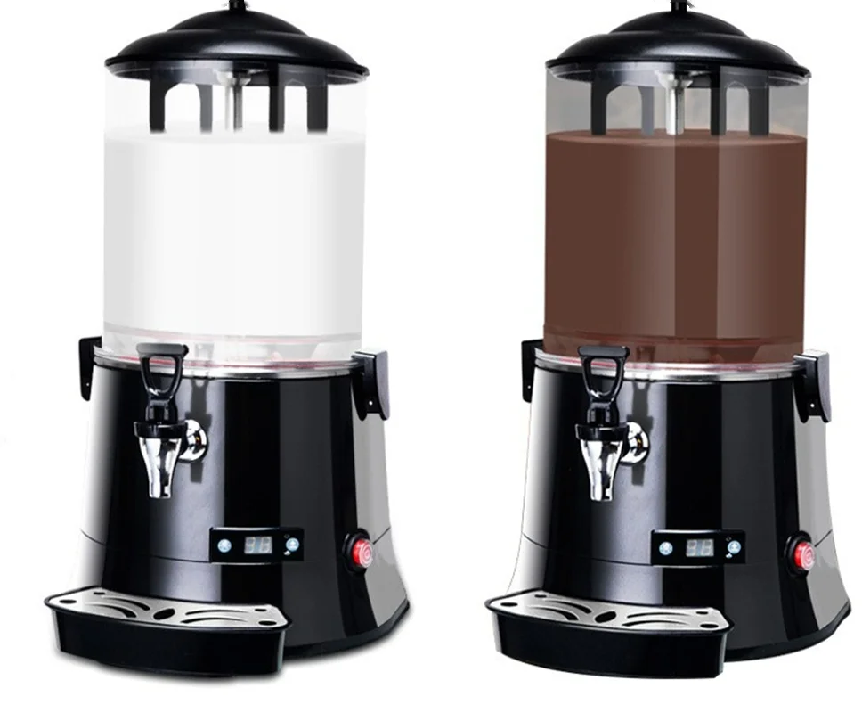 Ticari sıcak çikolata makinesi 10L içme sıcak çikolata dağıtıcı süt çay soya fasulyesi kahve şarap dağıtıcı mutfak aletleri
