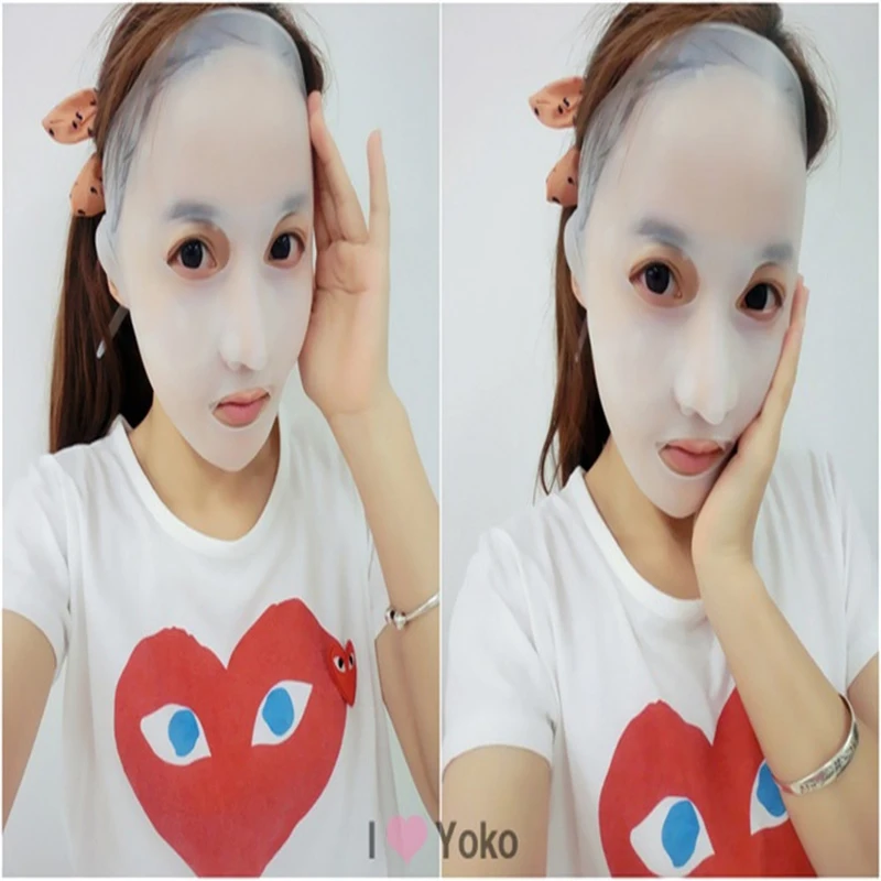 Силиконовая 3D маска в японском стиле для повторного использования d