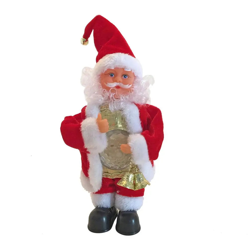

Christmas Decorations Electric Shaking Santa Doll Toy Excellent Durable Plastic Soft Flannelette Ornaments for Kids