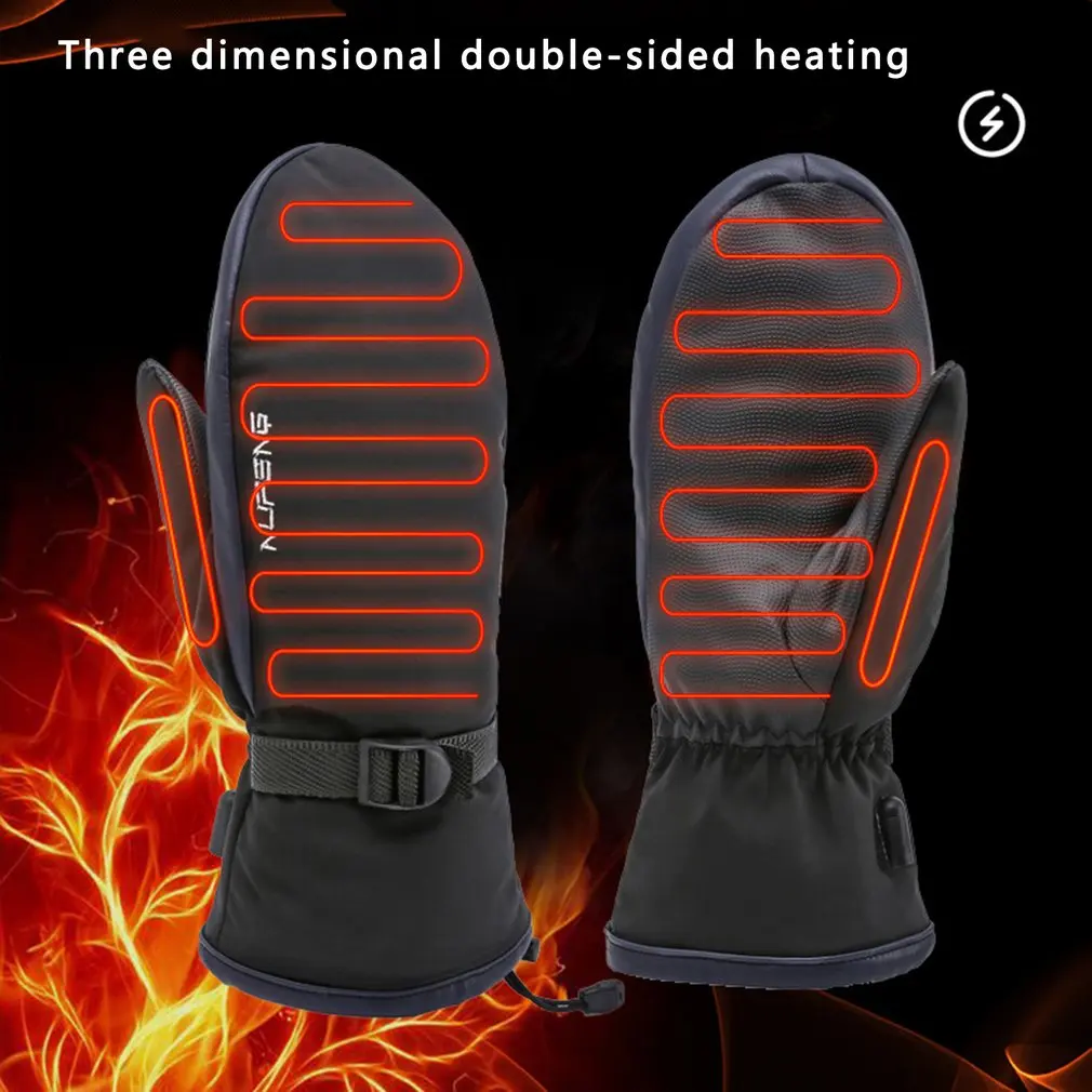 

Outdoor Gloves Heating Gloves USB Electric Heated Keep Warm Waterproof Winter Ski Riding Motorcycle Rider Glove Unisex Camping