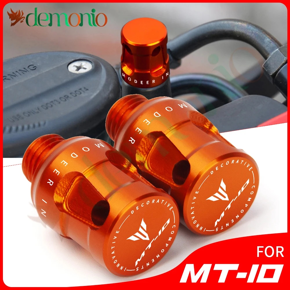

For Yamaha MT 10 MT 25 XSR 900 MT10 MT25 XSR900 Motorcycle Accessories M10*1.25 CNC Aluminum Mirror Hole Plugs Screws Bolts