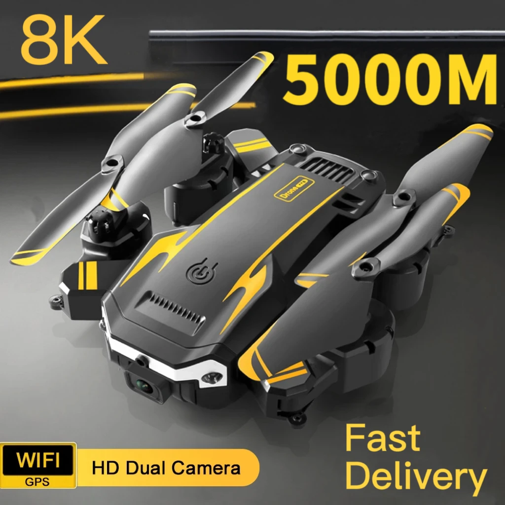 KBDFA New G6 Aerial Drone 8K HD Camera GPS Obstacle Avoidance RC Helicopter FPV WIFI Professional Foldable Quadcopter ICD Gift