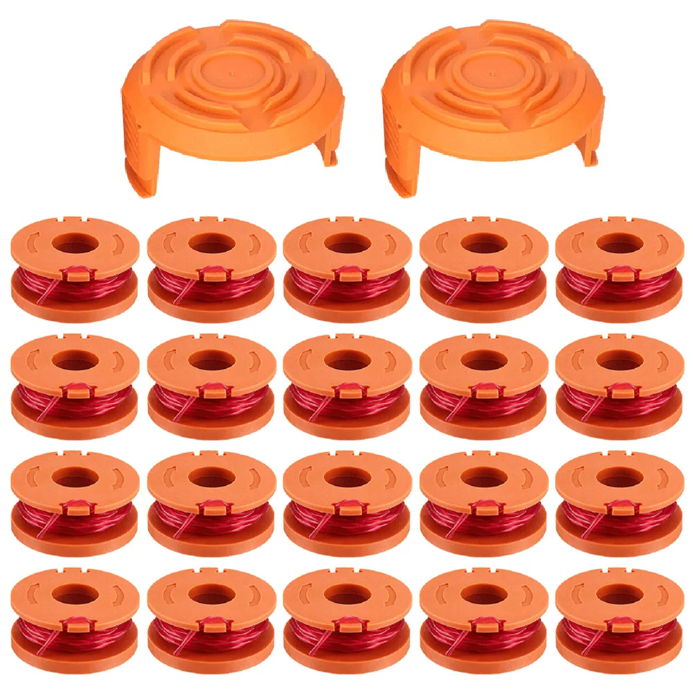 20Pcs Trimmer Spool Line Spool Cover Cap Set For Worx WA0010 WG154 WG163 WG180 Replacement Spools String Trimmer Parts