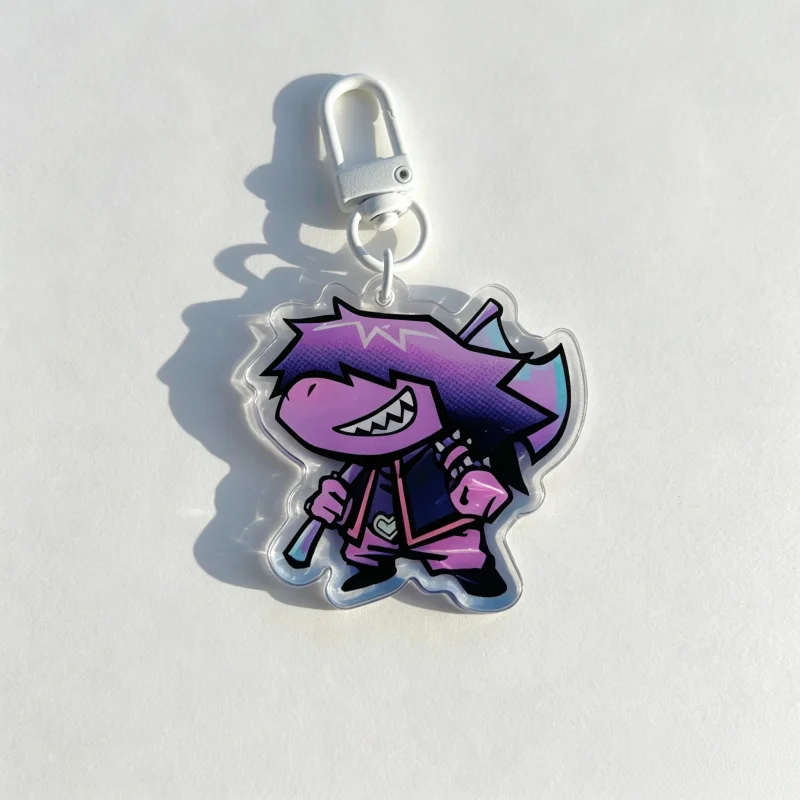 Акриловые брелоки Deltarune: Крис, Сьюзи, Ноэль, Бердли, Спамтон – Брелок-подвеска для рюкзака с персонажами игры, коллекционный декор, подарок для фанатов (art.: 3920dc6952bf0) - 3920dc6952bf0