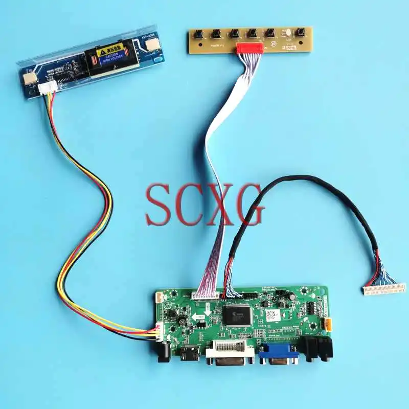 

For N170C1 N170C3 N170C4 Laptop Monitor Screen Controller Board HDMI-Compatible VGA DVI DIY Kit LVDS 30-Pin 17" 1440*900 2CCFL