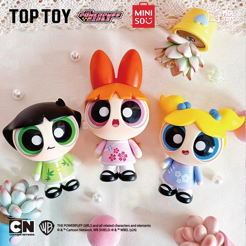 MINISO The Powerpuff Girls Season Spring Overture Series Лифтная карта TOP TOY Настольные украшения Детские