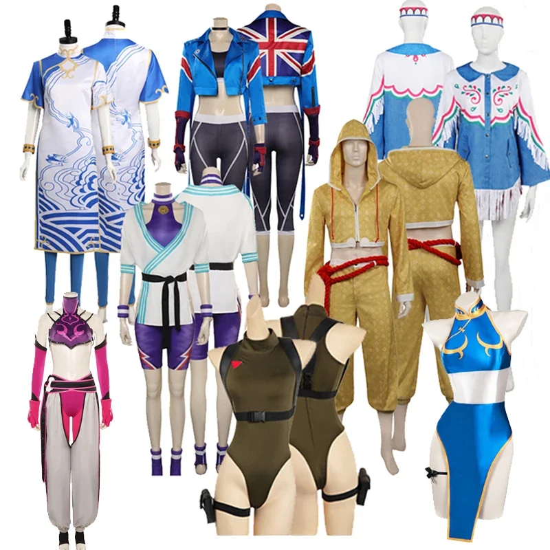 Костюм для косплея из игры истребитель 6 Cammy Jamie Chunli Manon пальто брюки женские