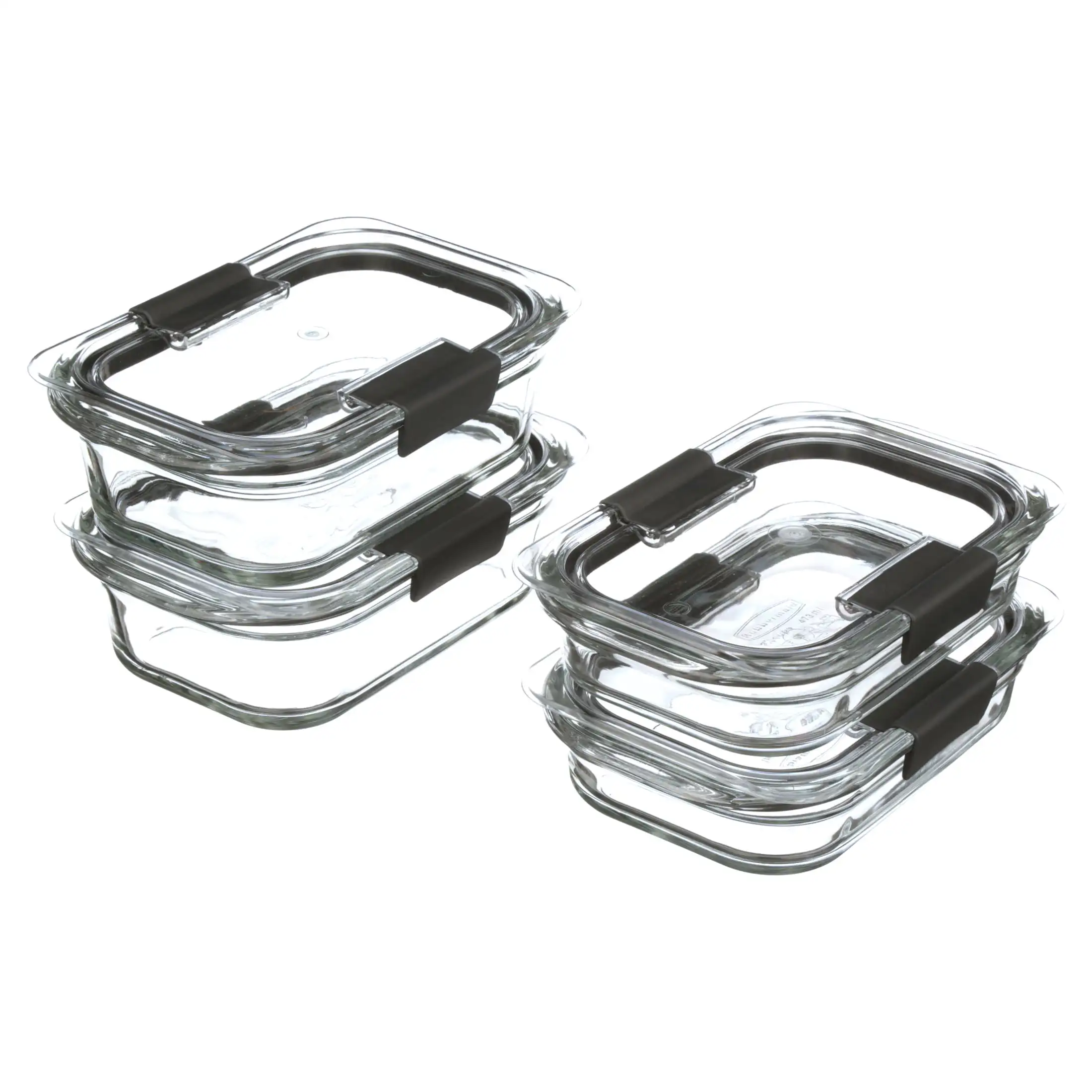 

Glass Variety Set of 4 Food Storage Containers with Latching Lids