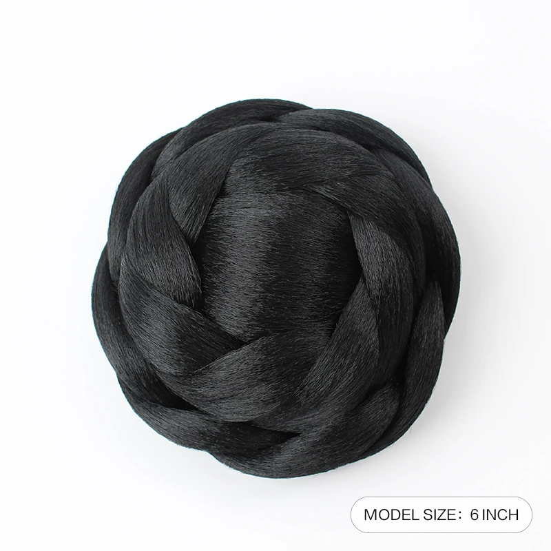 

JOY&BEAUTY 6 Colors Synthetic Chignon Wigs Extension Bride's Hair Bun Wig High Temperature Wire Wigs Wedding Party Daily Use