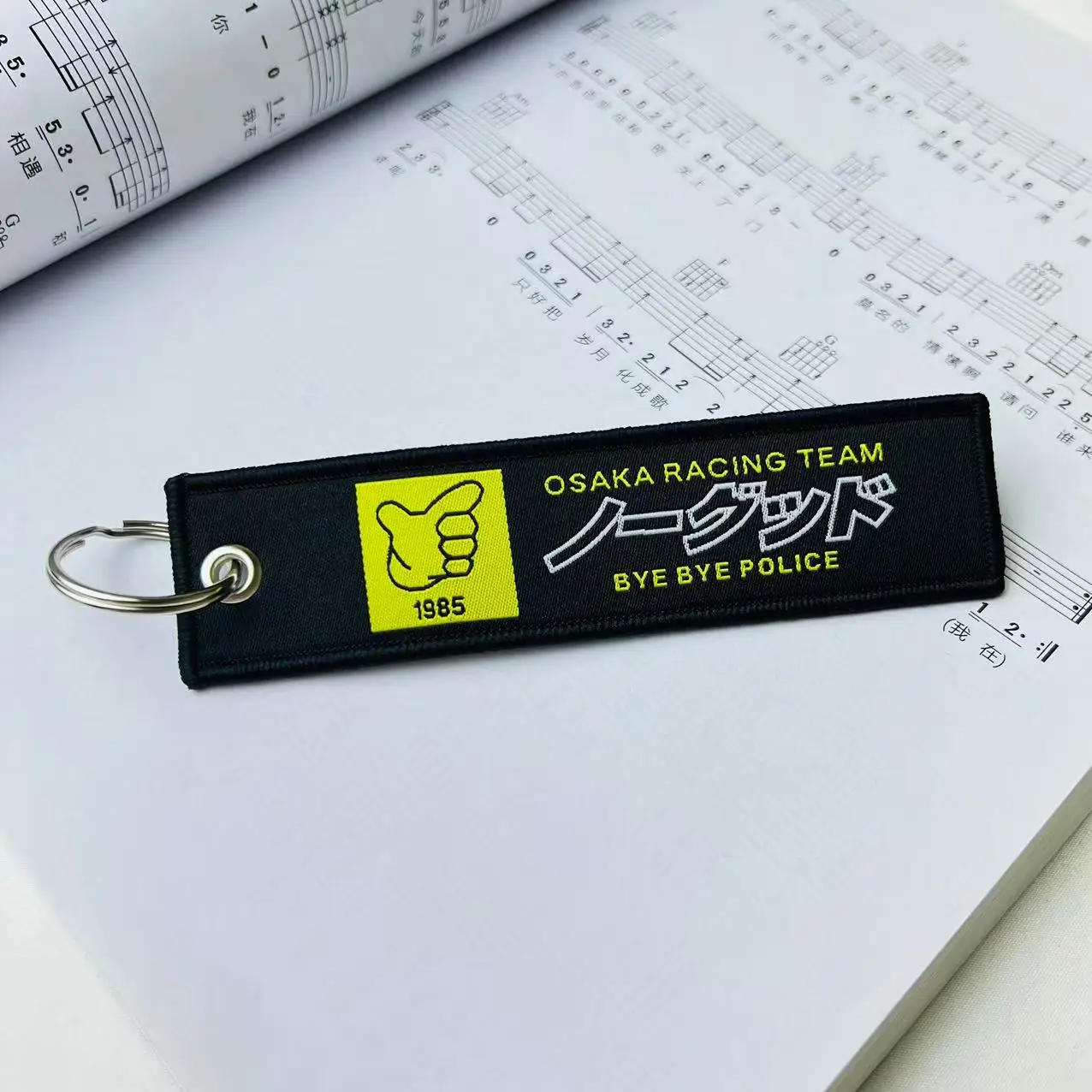 

Автомобильный брелок NO GOOD OSAKA Racing JDM 1985, тканевый брелок для ключей для Honda Toyota Mitsubishi Suzuki Mazda Subaru Nissan, аксессуары