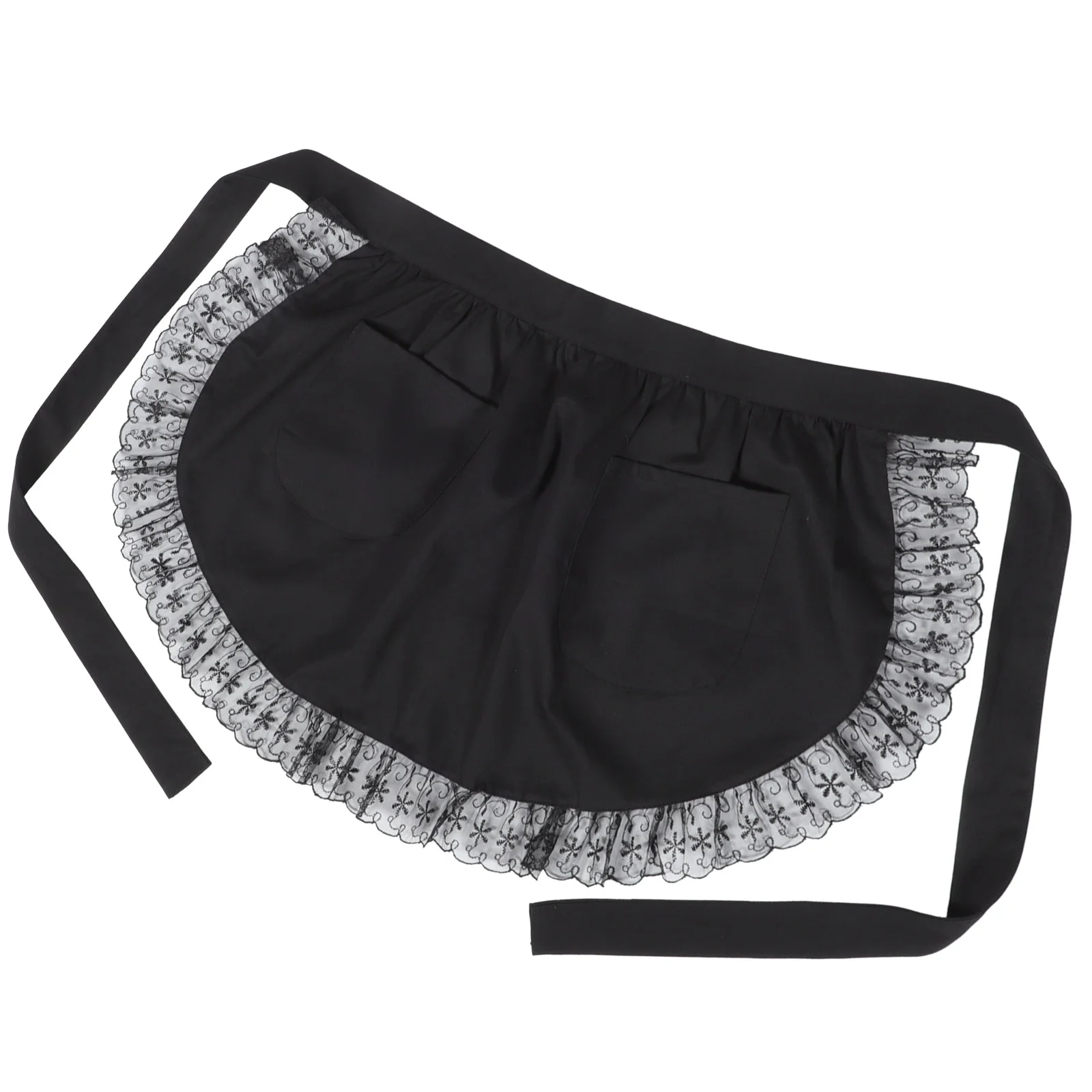 Lace Skirt Women's Aprons for Maid Cosplay Fine Fashionable Server Cotton Use Man Child
