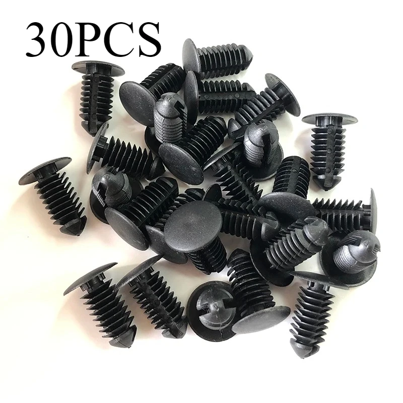 20/30 шт. автомобильные зажимы подходят для отверстий 10 мм, нейлоновый автозастежка, фиксатор крыла, бампера, пластиковая заклепка для GM, Ford, Chrysler